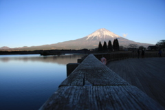 新年の田貫湖　2