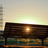 夕暮れベンチ