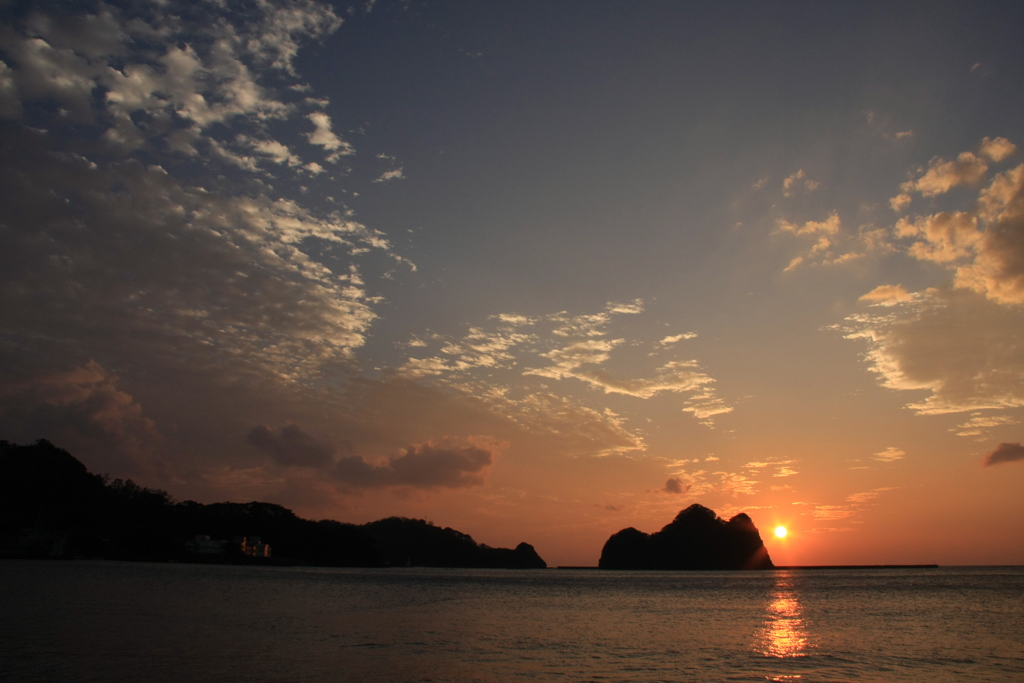 太田子海岸　夕景　４