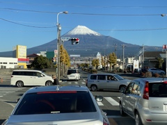 信号待ちで富士山　8