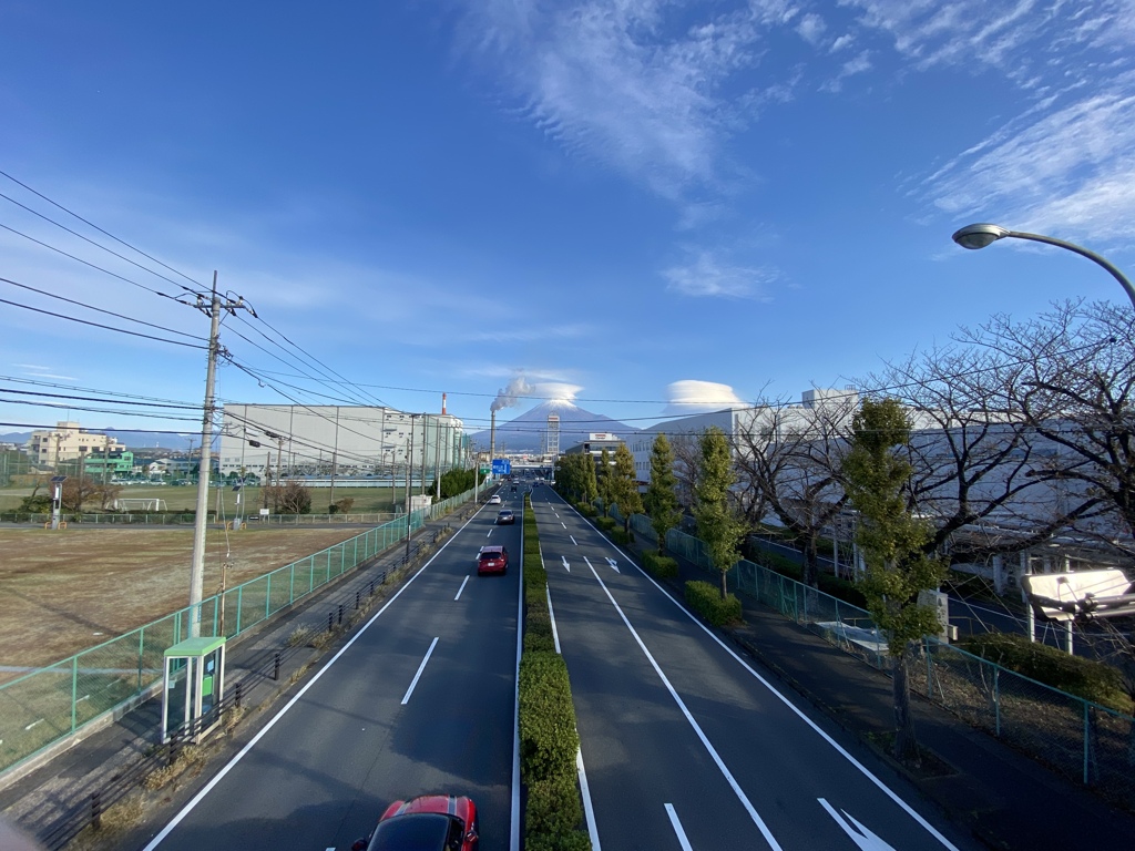 歩道橋から