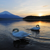 山中湖にて