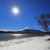 真冬の山中湖