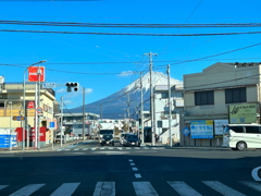 信号待ちで富士山　23