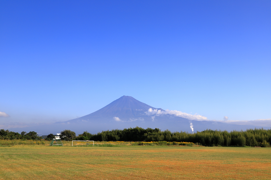 富士川、河川敷　2