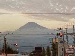 信号待ちで富士山　4