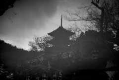 水面の三重塔（？）