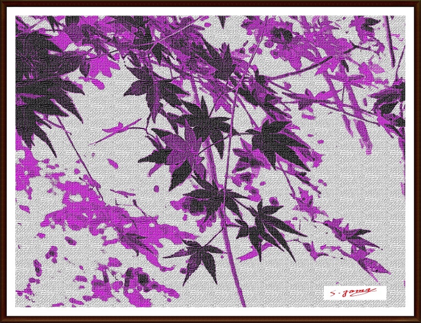 「紅葉の・・アレンジ画像・・」 ・・・・・