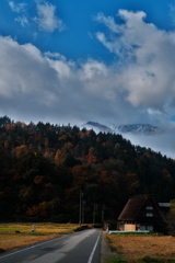 白川郷にて
