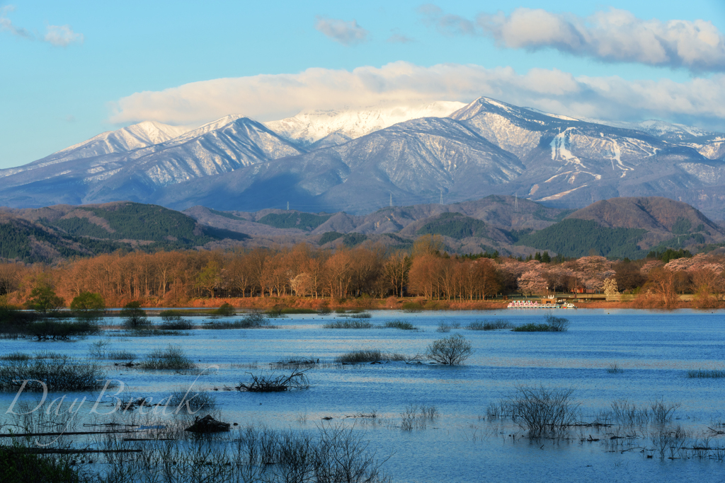 蔵王 春景