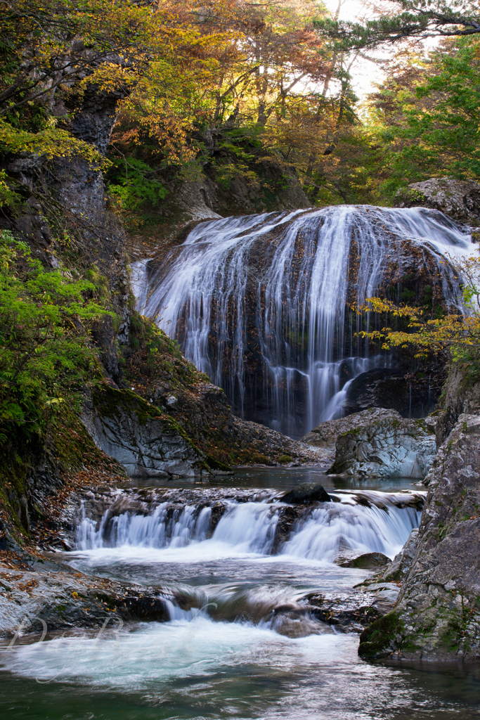 関山大滝 秋景