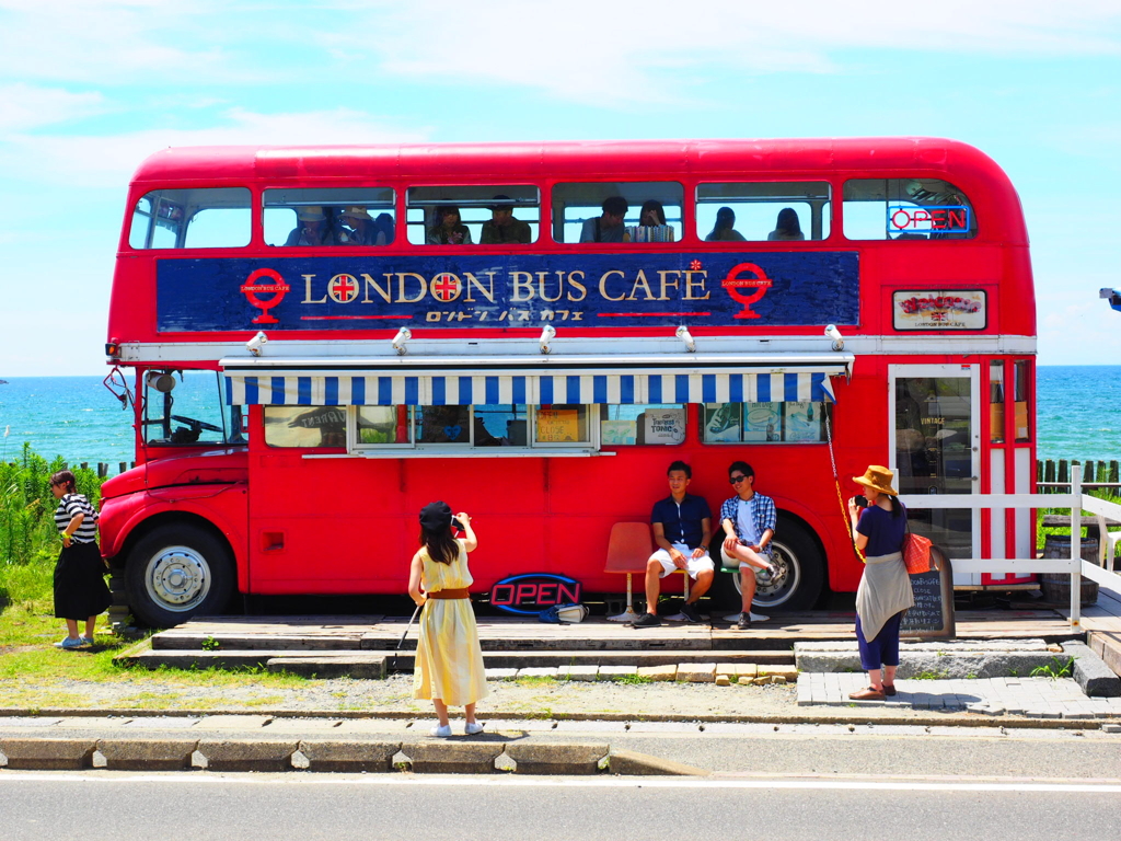 糸島 London Bus Cafe