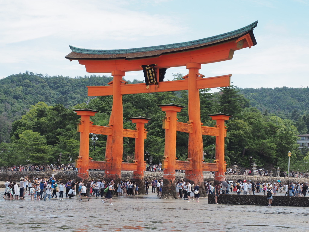 厳島神社大鳥居3