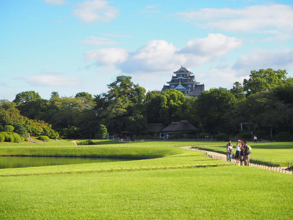 後楽園からの岡山城