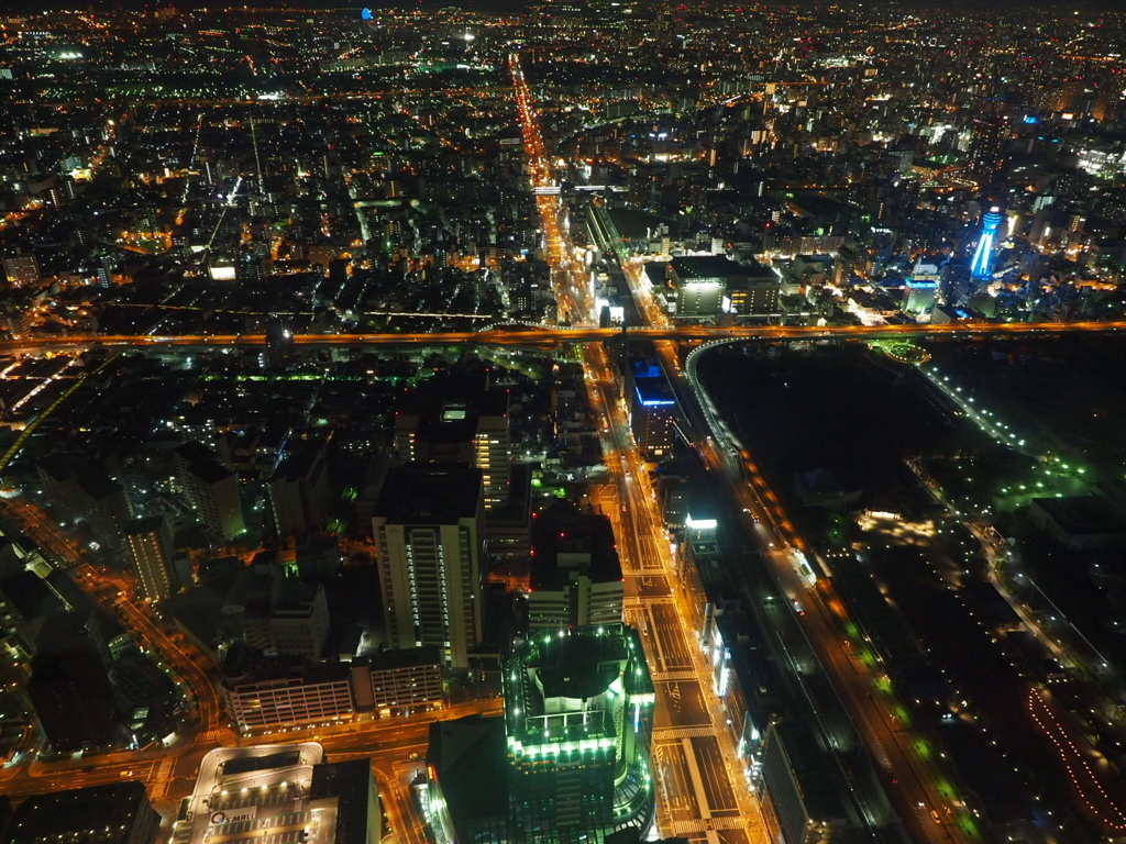 ハルカス展望台夜景