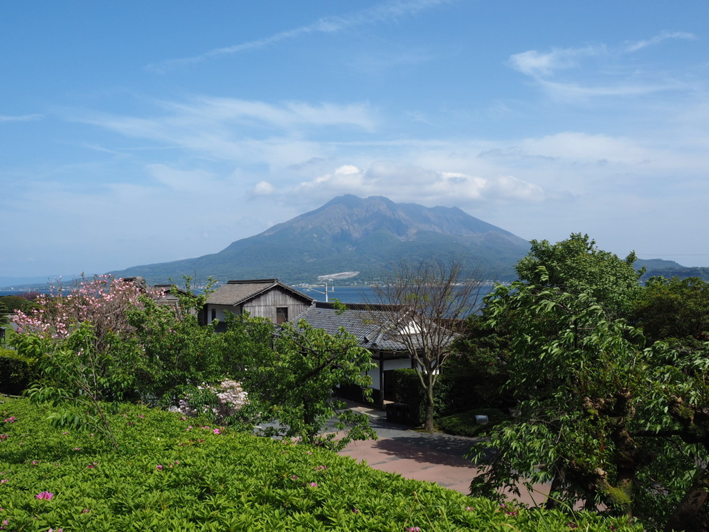 仙巌園からの桜島