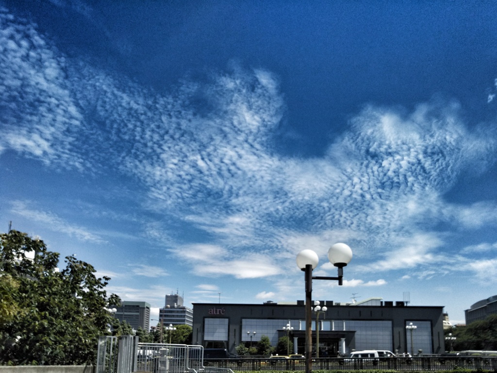 ひび割れた雲