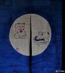 青い暖簾