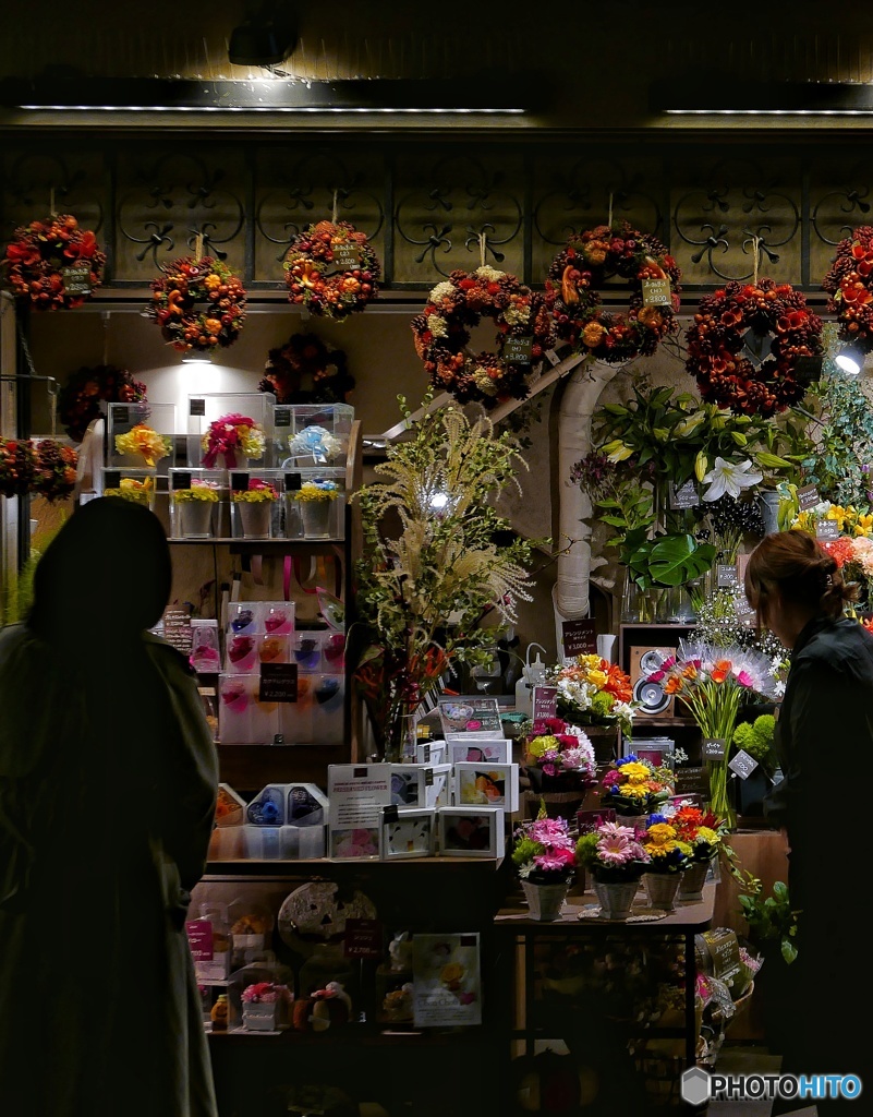 花を売る店