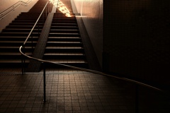 Light on the stairs
