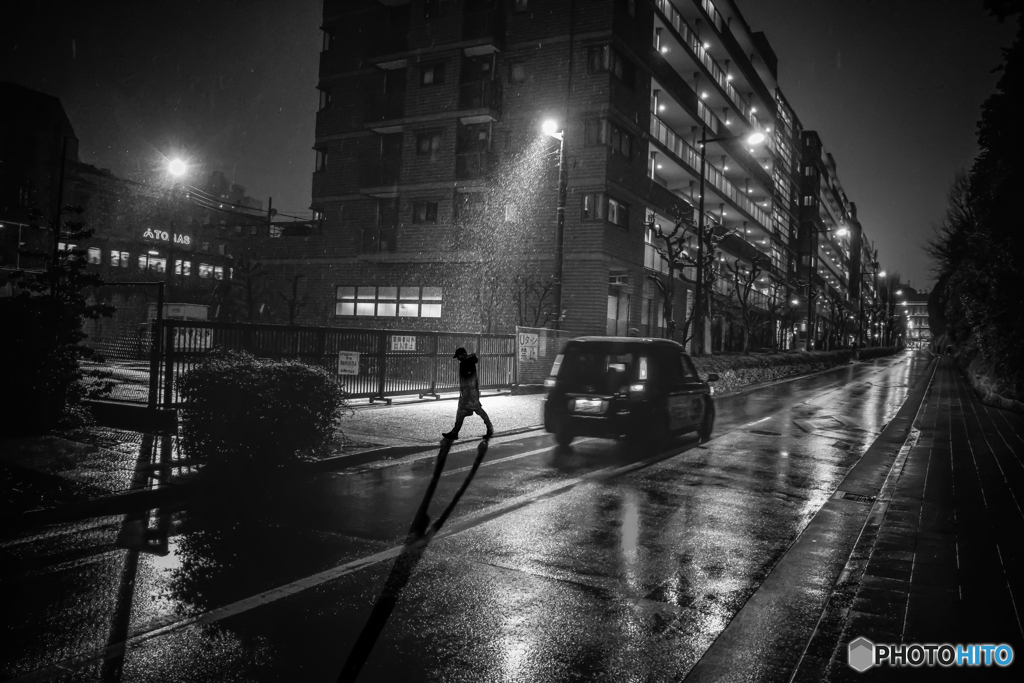 Little snow in Tokyo