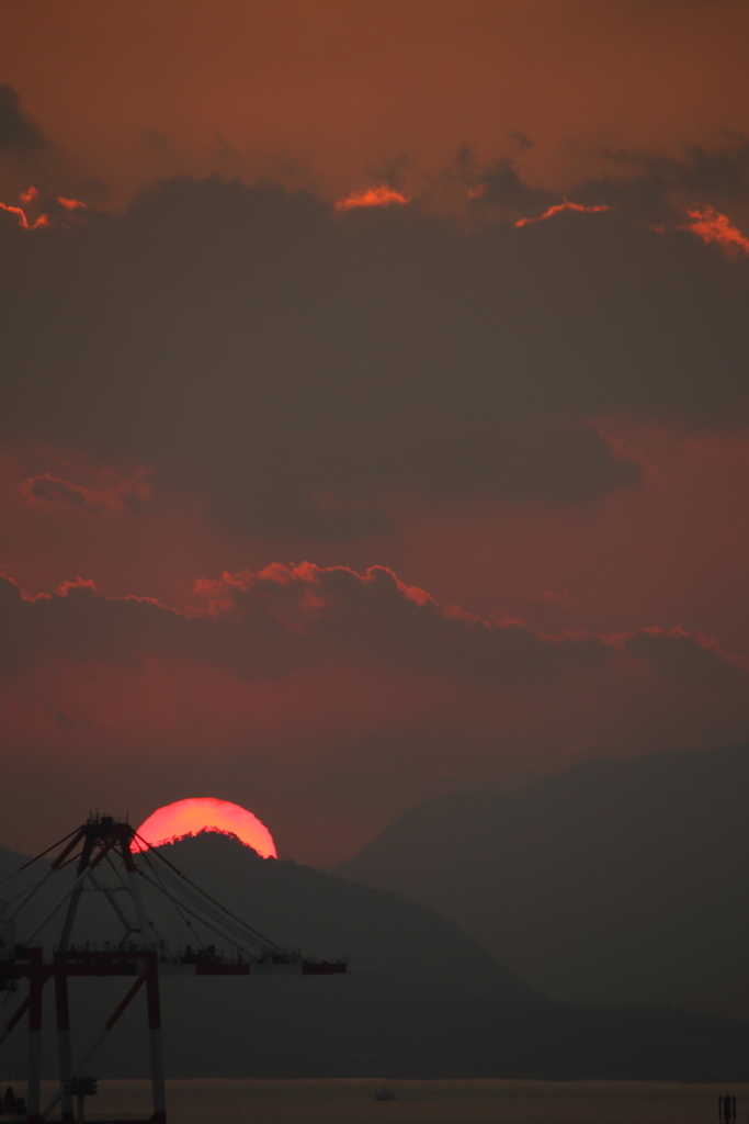 瀬戸内の夕暮れ3