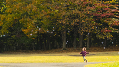 公園ではしゃぐ子供