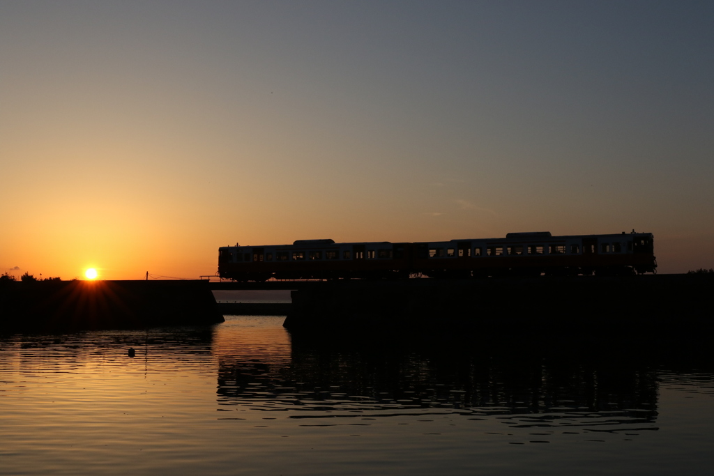 里郷夕景