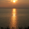 大村湾に沈む夕日