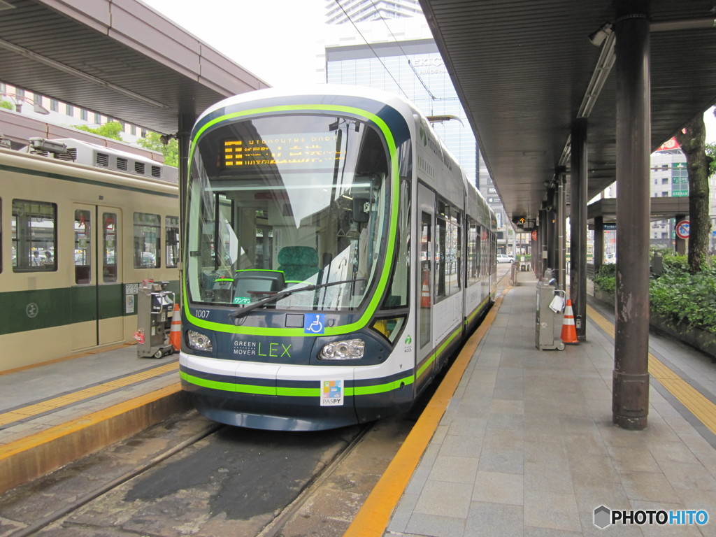 路面電車　広島駅前