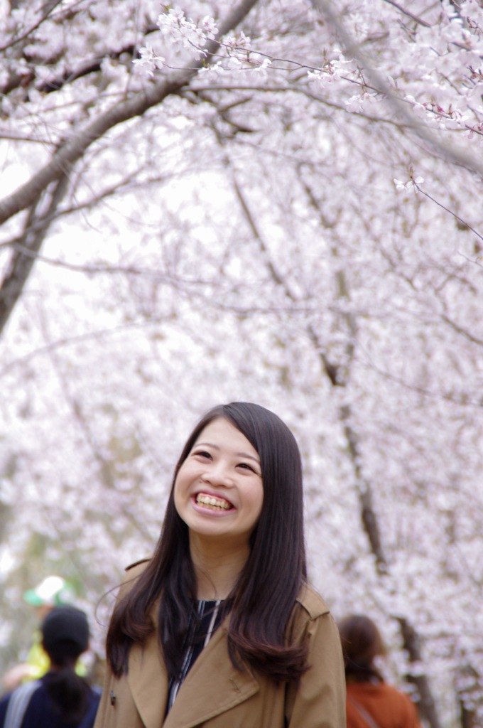 Smile in full blossom.