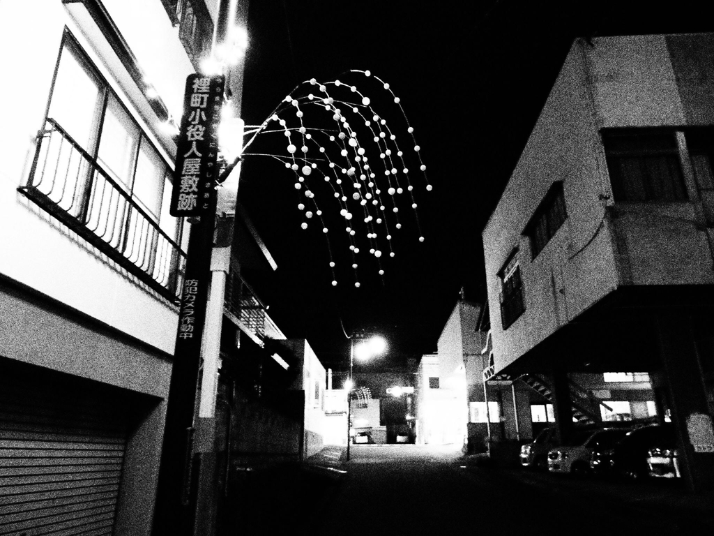 商店街の正月飾り