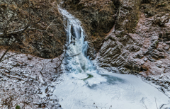 凍った大仙の滝