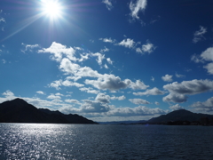 瀬戸内海の空