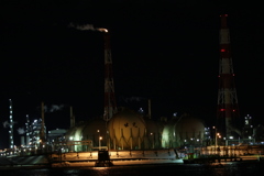 苫小牧の工場夜景