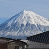 雪化粧の富士