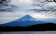 富士山　河口湖より