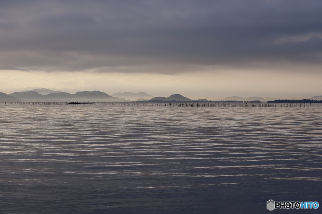琵琶湖朝景色