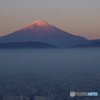 染まる富士山