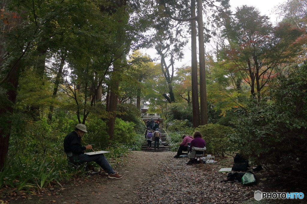 スケッチの人々（ 浄智寺）