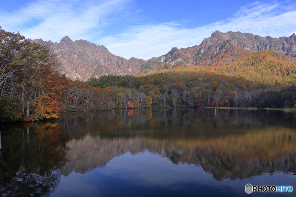 鏡池の紅葉１