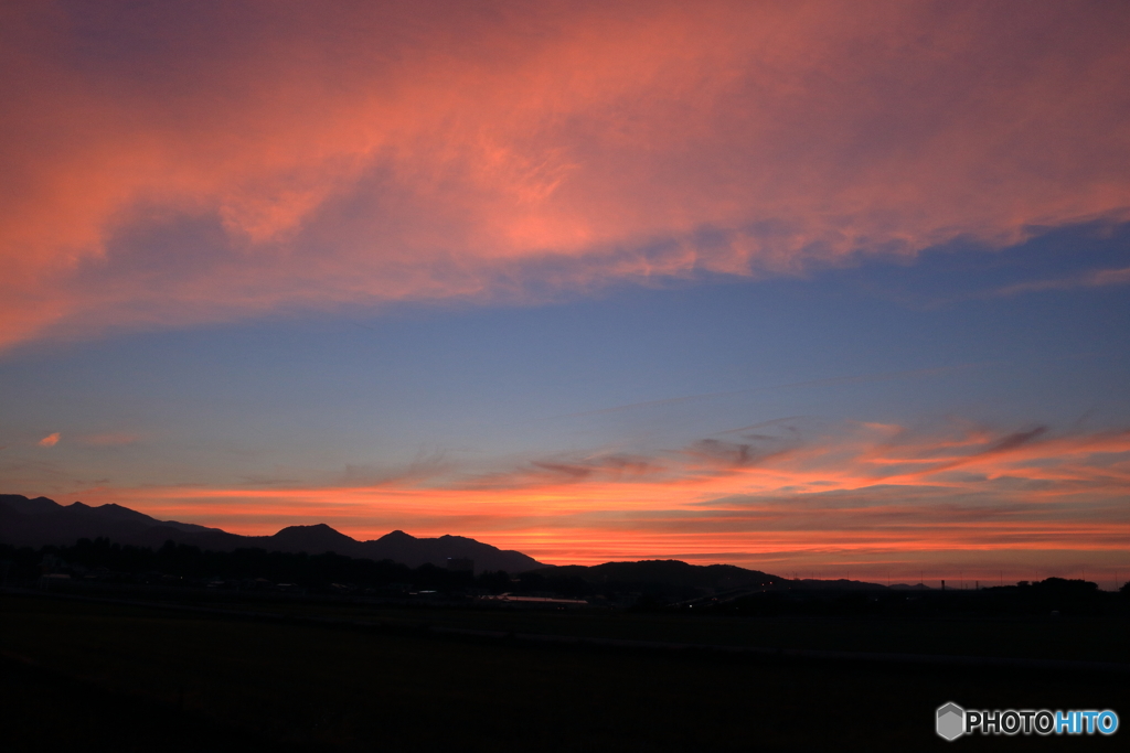 今日の夕焼け