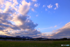 夕景 染まる雲