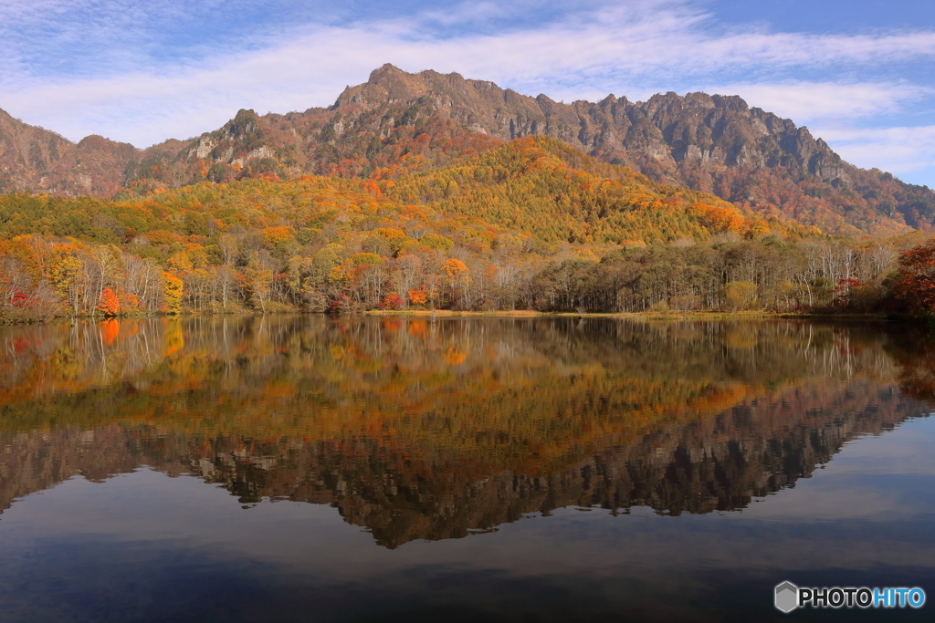 鏡池の紅葉２