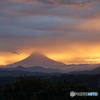 富士と夕焼け