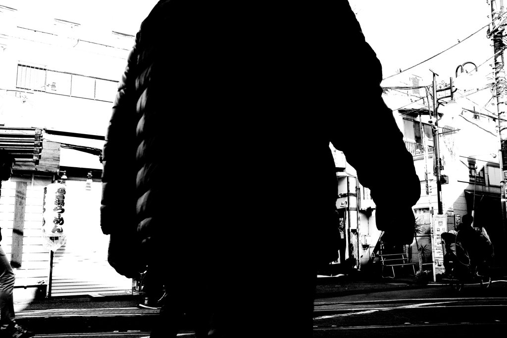 下高井戸駅踏切にて