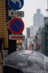 一時間にわたり喜び勇んで雨や風と格闘したあと