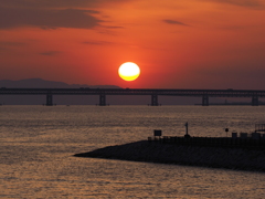 今日の夕日 1月31日