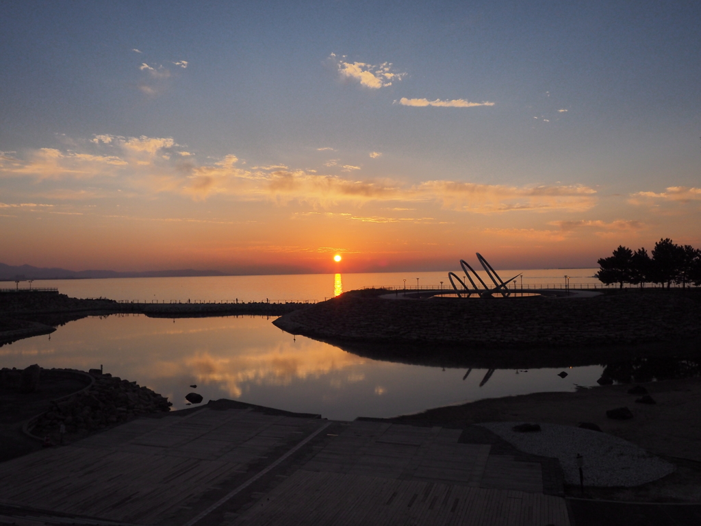 りんくう公園夕陽