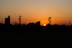 夕暮れ